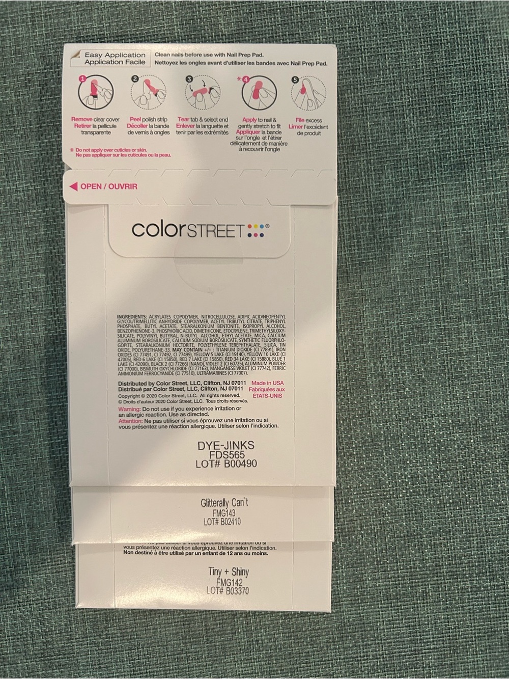 Color Street Petite Nail Polish Strips – Lot of 3 – NEW/Sealed - Picture 2 of 2